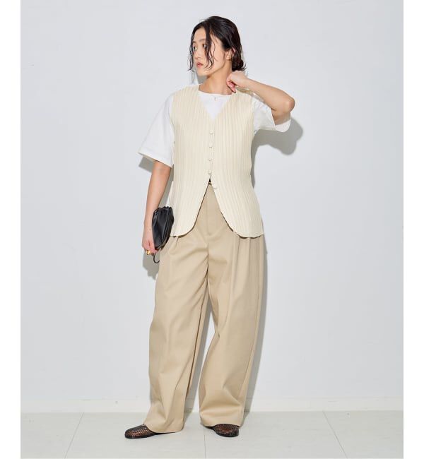 journal standard L'essage「《予約》【Gongdid Design】 Carry Over_Denim_Vest：ベスト」|ベスト・ジレ|