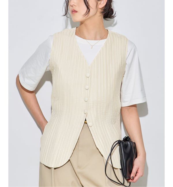 journal standard L'essage「《予約》【Gongdid Design】 Carry Over_Denim_Vest：ベスト」|ベスト・ジレ|ナチュラル