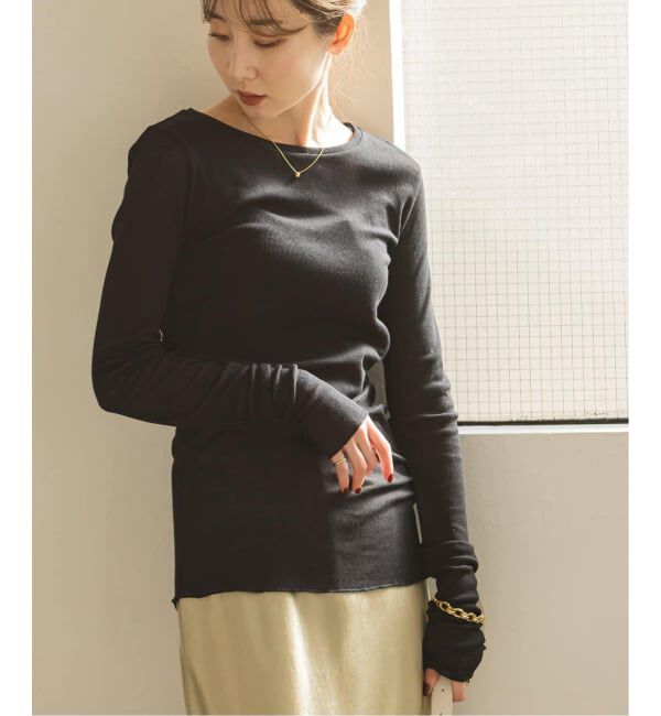 NOBLE「《追加4》シアーテレコロングスリーブプルオーバー」|Tシャツ・カットソー|