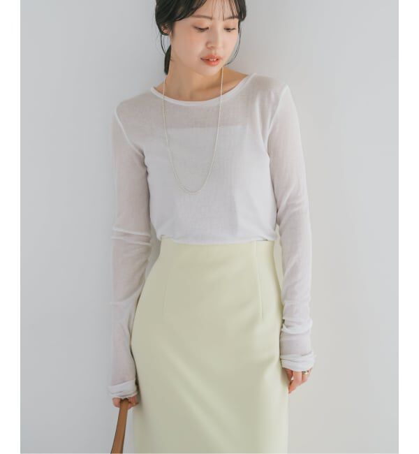 NOBLE「《追加4》シアーテレコロングスリーブプルオーバー」|Tシャツ・カットソー|