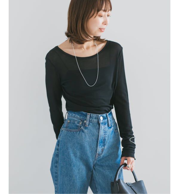 NOBLE「《追加4》シアーテレコロングスリーブプルオーバー」|Tシャツ・カットソー|