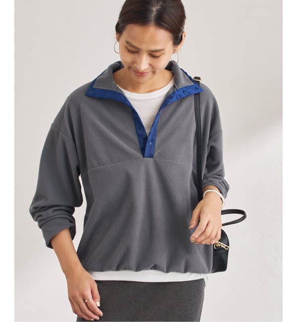 FRAMeWORK「ライトフリーススナップT」|Tシャツ・カットソー|