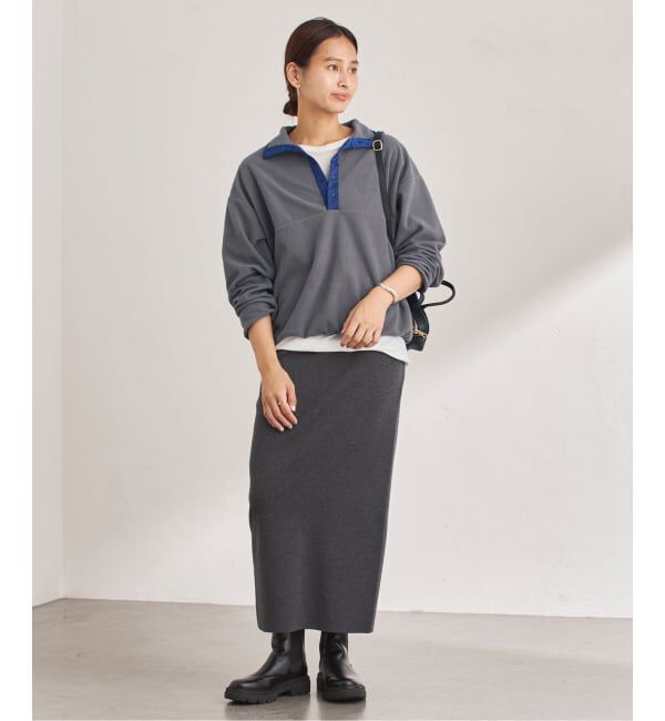 FRAMeWORK「ライトフリーススナップT」|Tシャツ・カットソー|