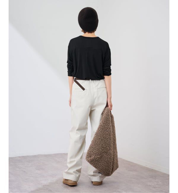 FRAMeWORK「ATON/エイトン MODAL SILK JERSEY CREWNECK PULLOVER」|Tシャツ・カットソー|