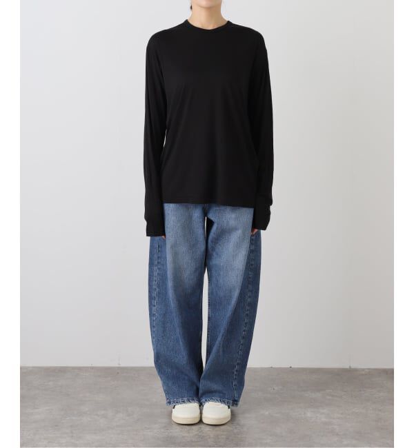 FRAMeWORK「ATON/エイトン MODAL SILK JERSEY CREWNECK PULLOVER」|Tシャツ・カットソー|