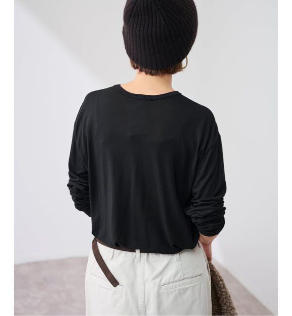 FRAMeWORK「ATON/エイトン MODAL SILK JERSEY CREWNECK PULLOVER」|Tシャツ・カットソー|