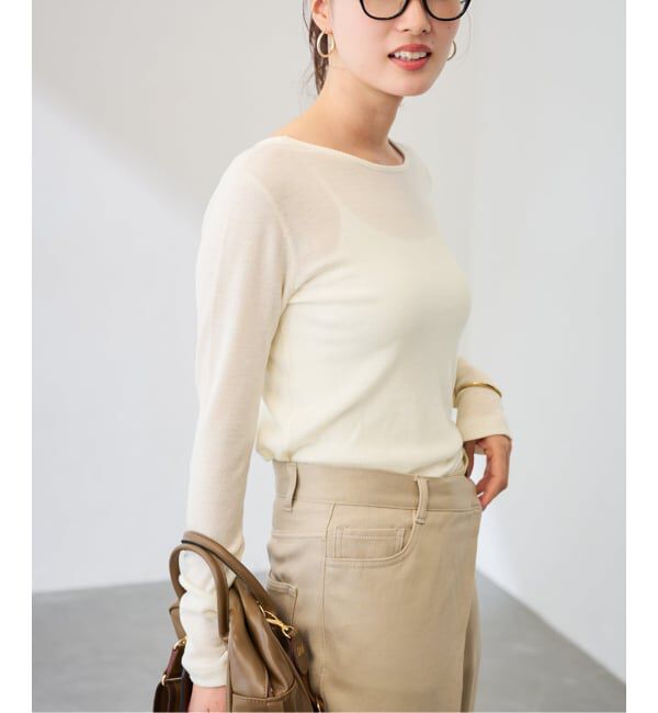 FRAMeWORK「ウールテレコ2WAYプルオーバー」|Tシャツ・カットソー|