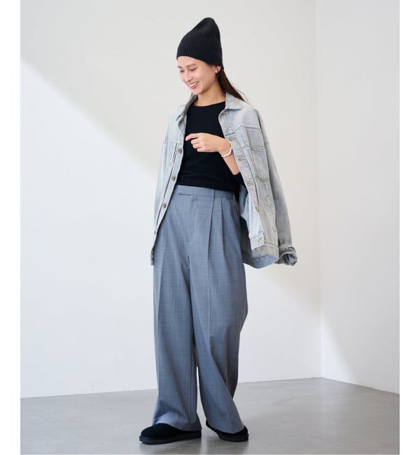 FRAMeWORK「ウールテレコ2WAYプルオーバー」|Tシャツ・カットソー|