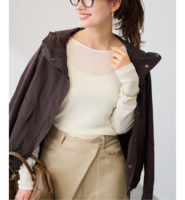 FRAMeWORK「ウールテレコ2WAYプルオーバー」|Tシャツ・カットソー|