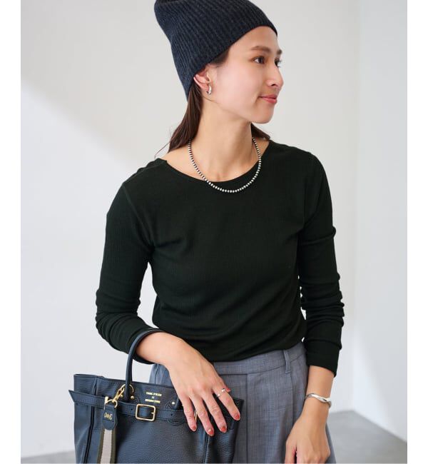 FRAMeWORK「ウールテレコ2WAYプルオーバー」|Tシャツ・カットソー|