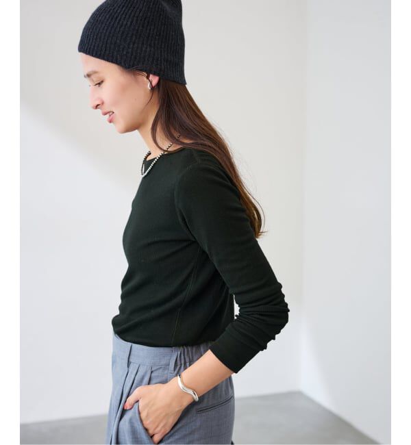 FRAMeWORK「ウールテレコ2WAYプルオーバー」|Tシャツ・カットソー|