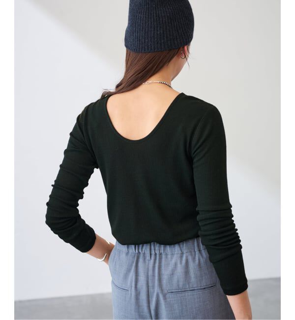 FRAMeWORK「ウールテレコ2WAYプルオーバー」|Tシャツ・カットソー|