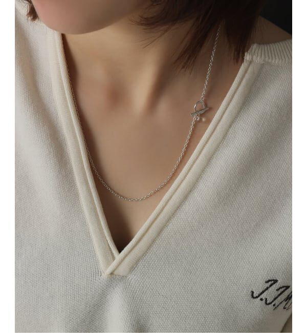 Spick and Span「【SAMH by LILAS】クオーツTバーアズキチェーンネックレス SV」|ネックレス|