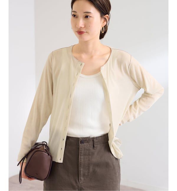FRAMeWORK「≪新色 / 追加≫チュールフロッキーカーディガン」|Tシャツ・カットソー|