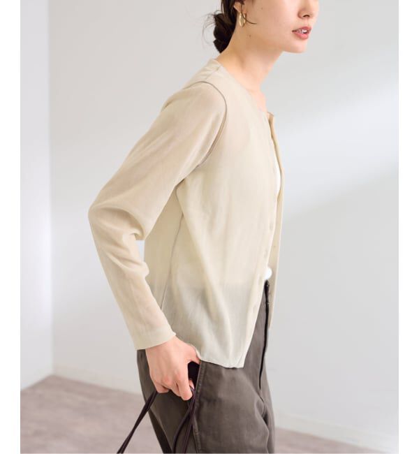 FRAMeWORK「≪新色 / 追加≫チュールフロッキーカーディガン」|Tシャツ・カットソー|