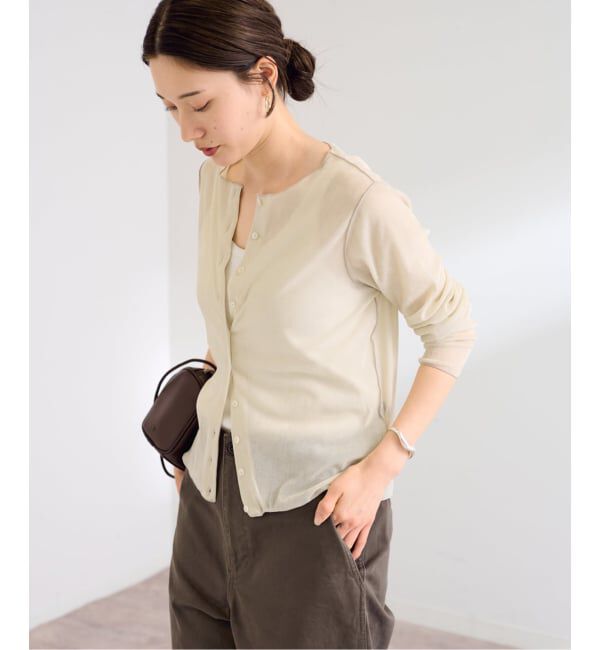 FRAMeWORK「≪新色 / 追加≫チュールフロッキーカーディガン」|Tシャツ・カットソー|