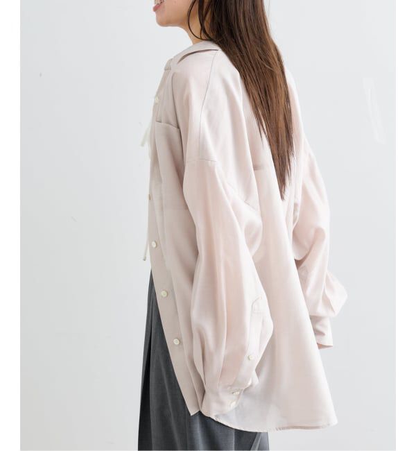 U by SPICK&SPAN「リネンコンエアリーローンオーバーシャツ」|シャツ・ブラウス|