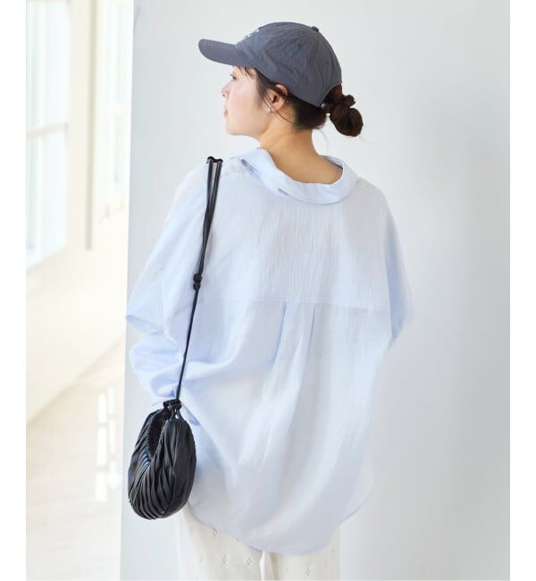 U by SPICK&SPAN「リネンコンエアリーローンオーバーシャツ」|シャツ・ブラウス|