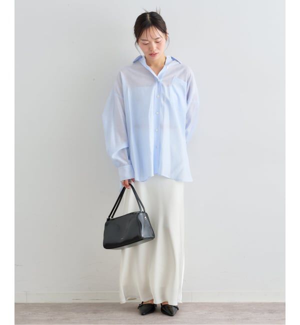 U by SPICK&SPAN「リネンコンエアリーローンオーバーシャツ」|シャツ・ブラウス|