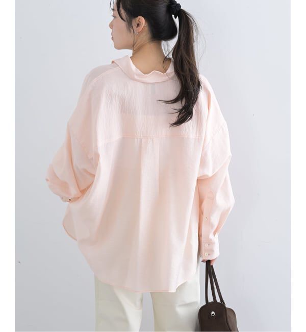 U by SPICK&SPAN「リネンコンエアリーローンオーバーシャツ」|シャツ・ブラウス|