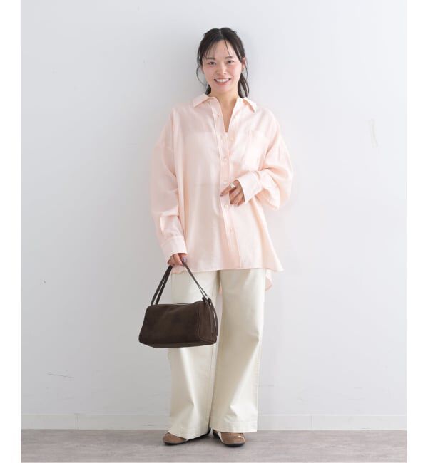 U by SPICK&SPAN「リネンコンエアリーローンオーバーシャツ」|シャツ・ブラウス|