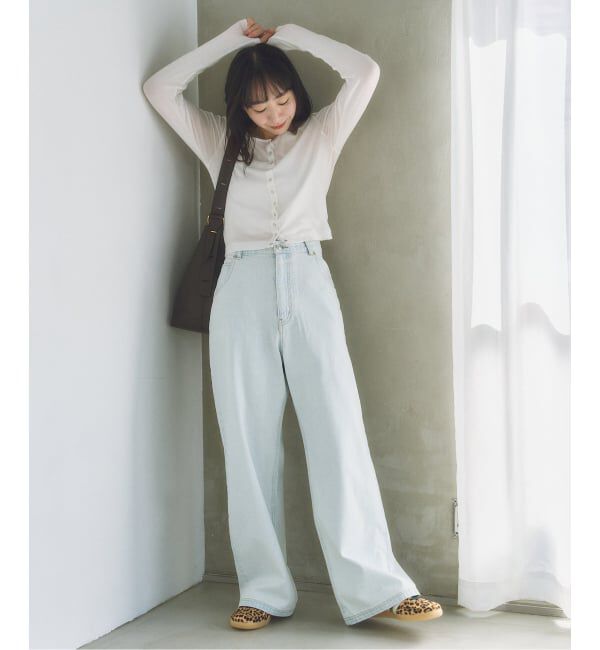 U by SPICK&SPAN「《追加》シフォンテレコカットトップス」|Tシャツ・カットソー|