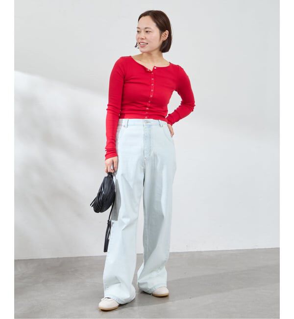 U by SPICK&SPAN「《追加》シフォンテレコカットトップス」|Tシャツ・カットソー|