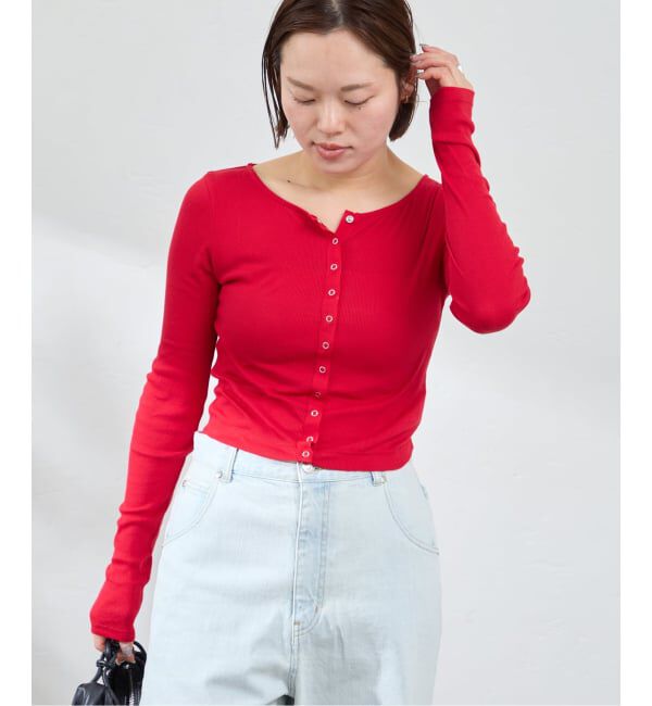 U by SPICK&SPAN「《追加》シフォンテレコカットトップス」|Tシャツ・カットソー|