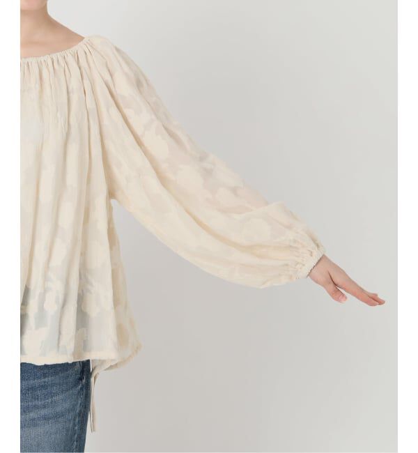 Spick and Span「《予約》HYU フラワージャガードブラウス」|シャツ・ブラウス|