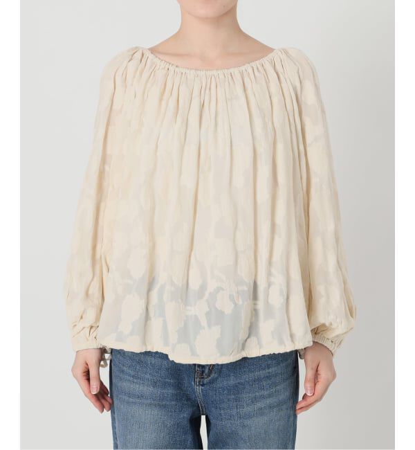 Spick and Span「《予約》HYU フラワージャガードブラウス」|シャツ・ブラウス|
