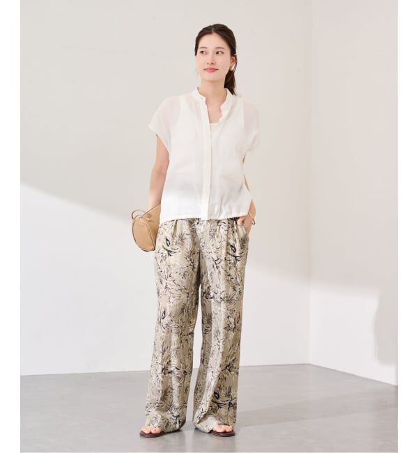 FRAMeWORK「≪予約≫リーフプリントタックパンツ」|その他|