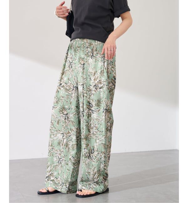 FRAMeWORK「≪予約≫リーフプリントタックパンツ」|その他|