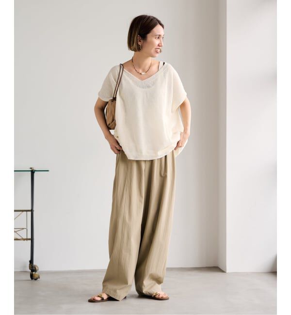 FRAMeWORK「≪予約≫2WAYウォッシャブルニュアンスワイド N/S」|ニット・セーター|