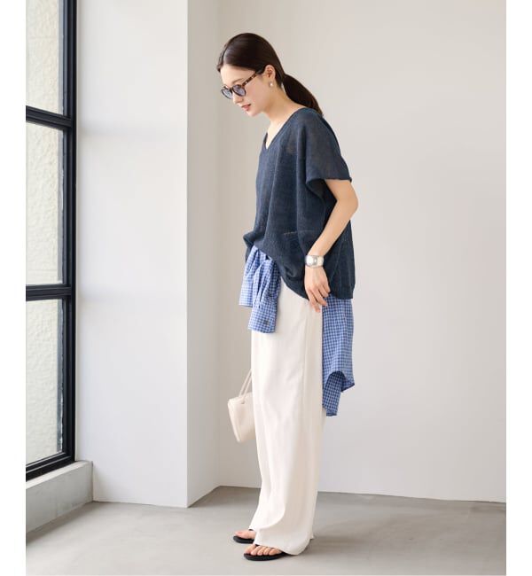 FRAMeWORK「≪予約≫2WAYウォッシャブルニュアンスワイド N/S」|ニット・セーター|