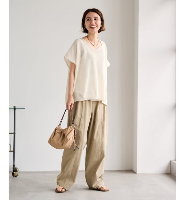 FRAMeWORK「≪予約≫2WAYウォッシャブルニュアンスワイド N/S」|ニット・セーター|