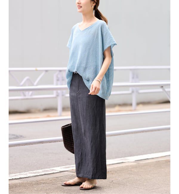 FRAMeWORK「≪予約≫2WAYウォッシャブルニュアンスワイド N/S」|ニット・セーター|