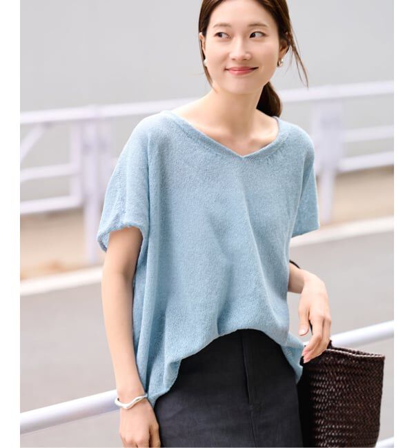 FRAMeWORK「≪予約≫2WAYウォッシャブルニュアンスワイド N/S」|ニット・セーター|