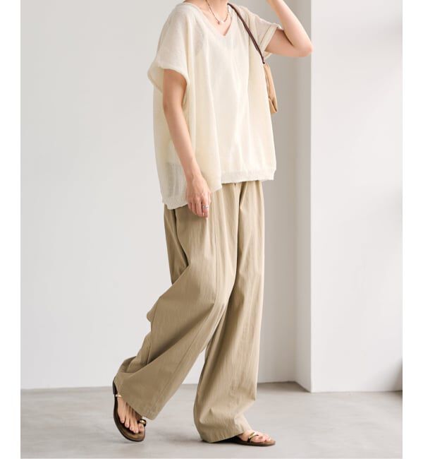 FRAMeWORK「≪予約≫2WAYウォッシャブルニュアンスワイド N/S」|ニット・セーター|