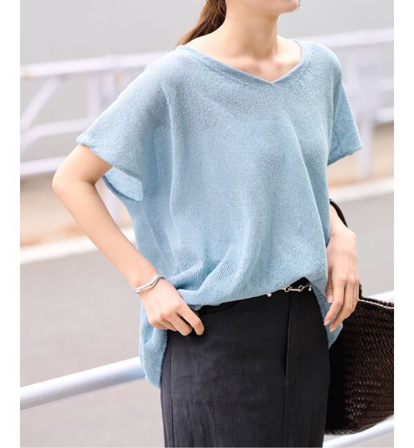 FRAMeWORK「≪予約≫2WAYウォッシャブルニュアンスワイド N/S」|ニット・セーター|