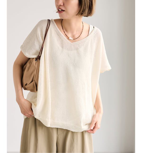 FRAMeWORK「≪予約≫2WAYウォッシャブルニュアンスワイド N/S」|ニット・セーター|