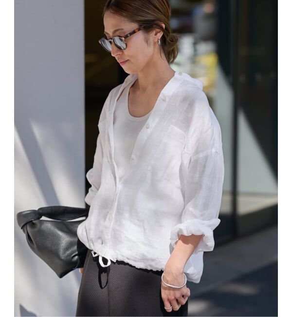 FRAMeWORK「≪追加予約≫フレンチリネンドロストシャツ 2」|シャツ・ブラウス|