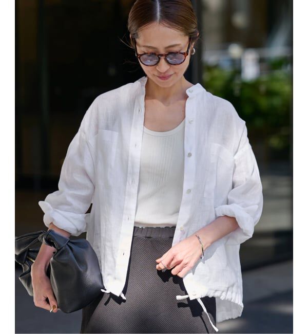 FRAMeWORK「≪追加予約≫フレンチリネンドロストシャツ 2」|シャツ・ブラウス|