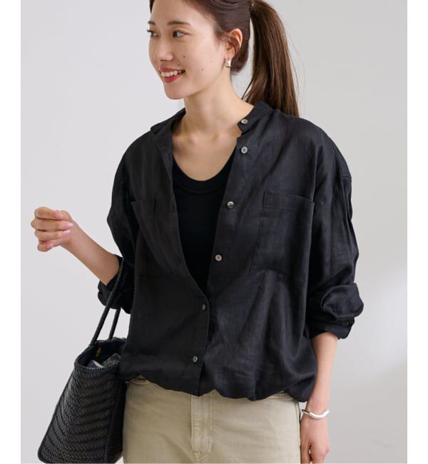 FRAMeWORK「≪追加予約≫フレンチリネンドロストシャツ 2」|シャツ・ブラウス|
