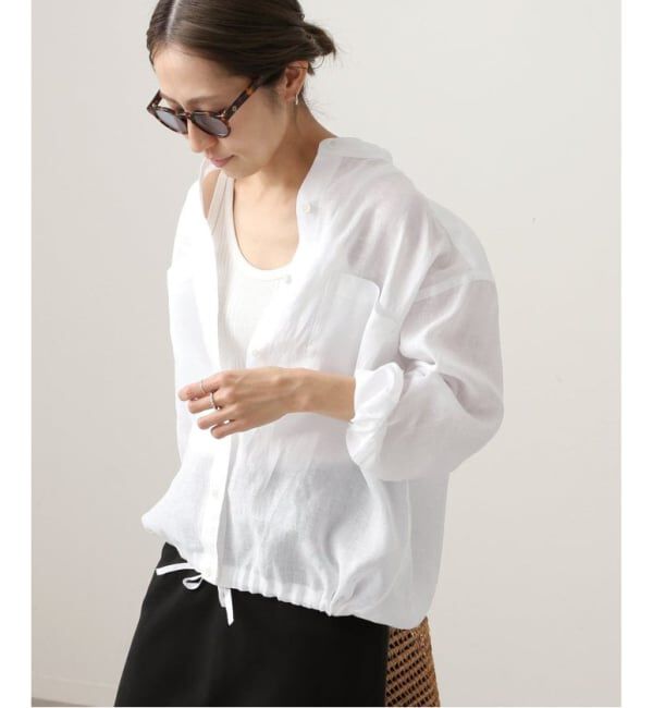 FRAMeWORK「≪追加予約≫フレンチリネンドロストシャツ 2」|シャツ・ブラウス|