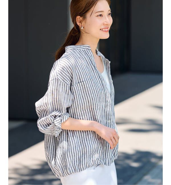 FRAMeWORK「≪追加予約≫フレンチリネンドロストシャツ 2」|シャツ・ブラウス|