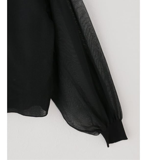 Spick and Span「シアーパフカーディガン」|カーディガン|