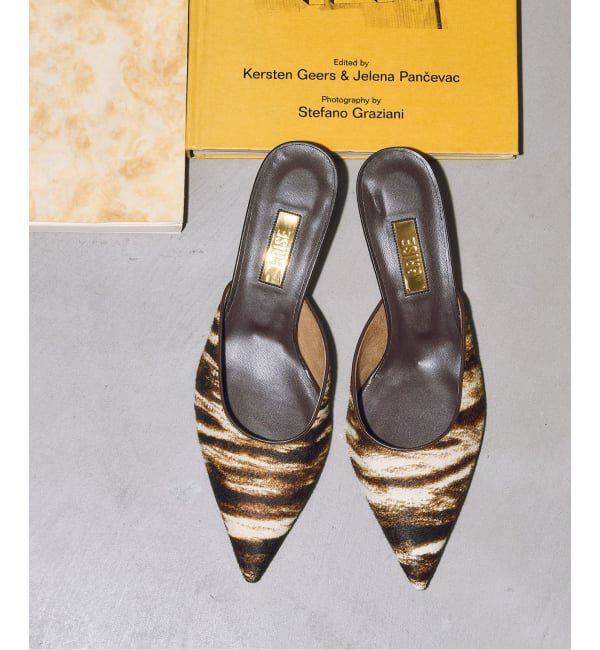 GRISE「GRISE4.5cmレザーポインテッドミュール」|パンプス|