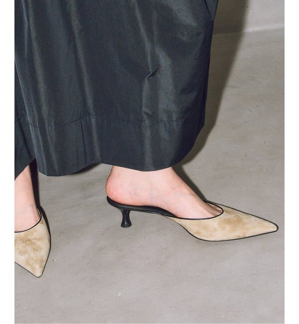GRISE「GRISE4.5cmレザーポインテッドミュール」|パンプス|