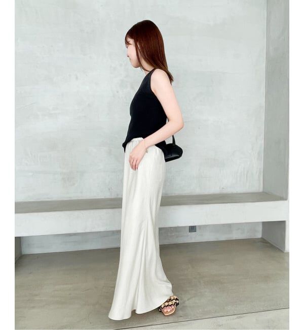  「《予約》ラフィアフリルスライダーサンダル」|サンダル|