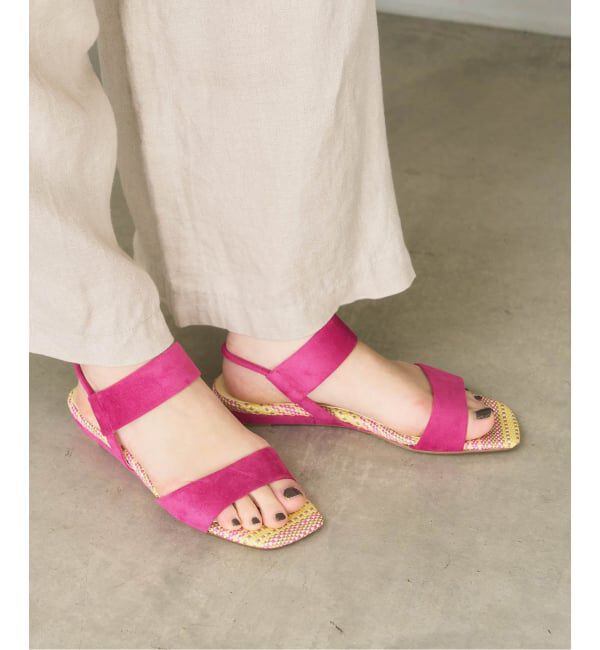  「《追加予約》2cmゴムストラップサンダル」|サンダル|